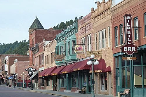 Die Main Street in Deadwood, South Dakota