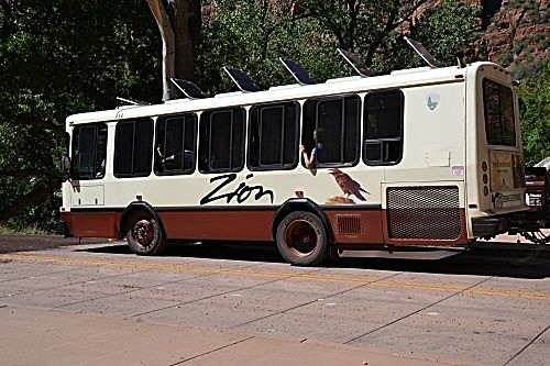 Shuttle Bus im Zion Nationalpark