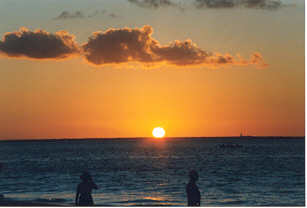 Sonnenuntergang auf Isla Mujeres